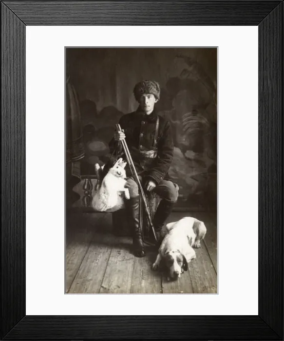 Framed Print : Hunter from Kuznetsk, South Siberia, Russia Framed Print : Hunter from Kuznetsk, South Siberia, Russia