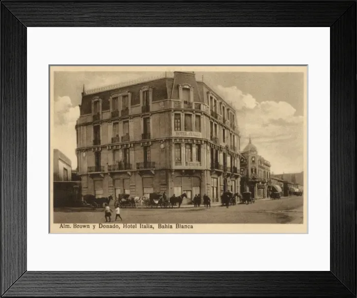 Framed Print : Hotel Italia, Bahia Blanca, Argentina Framed Print : Hotel Italia, Bahia Blanca, Argentina
