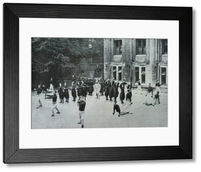 Framed Print : Gymnastic Display, Royal Normal College for the Blind, Norwo Framed Print : Gymnastic Display, Royal Normal College for the Blind, Norwo