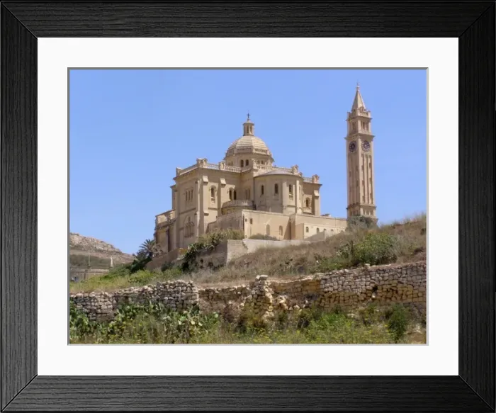 Framed Print : Ta Pinu Church and national shrine, Ghasri, Gozo Framed Print : Ta Pinu Church and national shrine, Ghasri, Gozo