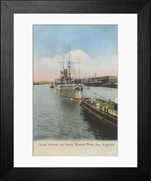 Framed Print : Ship taken out of the Port, Buenos Aires, Argentina