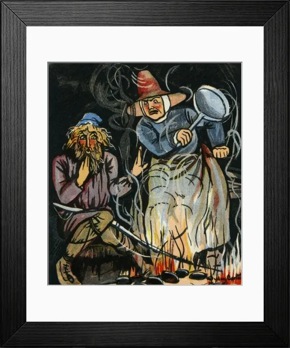 Framed Print : King alfred burns the cakes Framed Print : King alfred burns the cakes