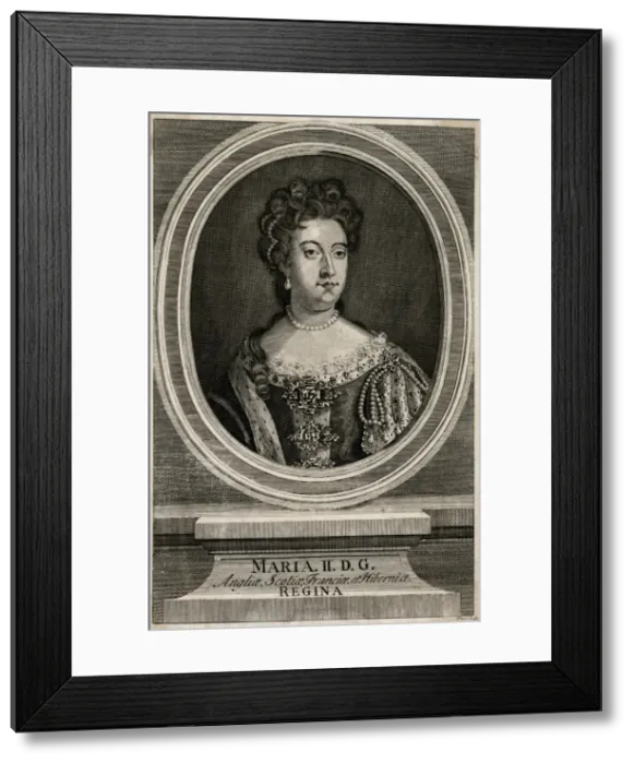 Framed Print : Queen Mary II of Britain Framed Print : Queen Mary II of Britain