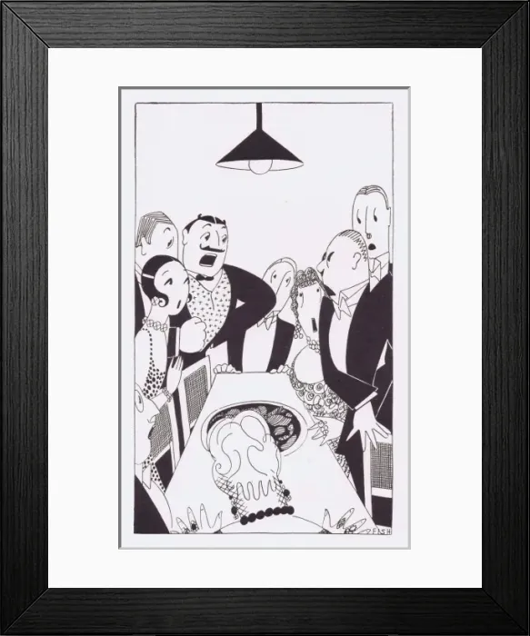 Framed Print : Art deco illustration by Fish, 1927 Framed Print : Art deco illustration by Fish, 1927