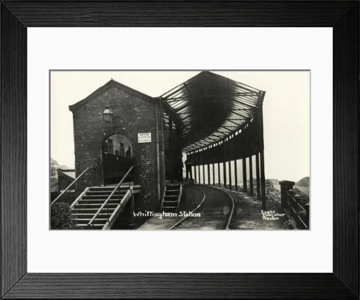 Framed Print : Station at Whittingham Asylum, Lancashire Framed Print : Station at Whittingham Asylum, Lancashire