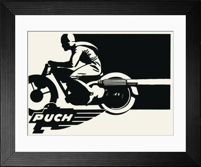 Framed Print : Puch motorcycle Framed Print : Puch motorcycle