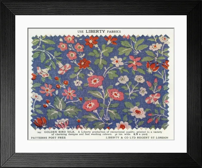 Framed Print : Liberty print fabric Framed Print : Liberty print fabric