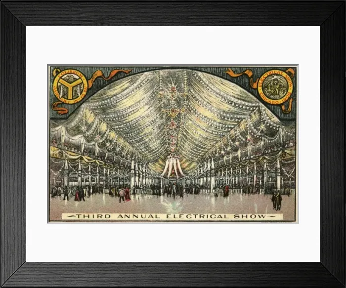 Framed Print : The Third Annual Electrical Show, Chicago, USA Framed Print : The Third Annual Electrical Show, Chicago, USA