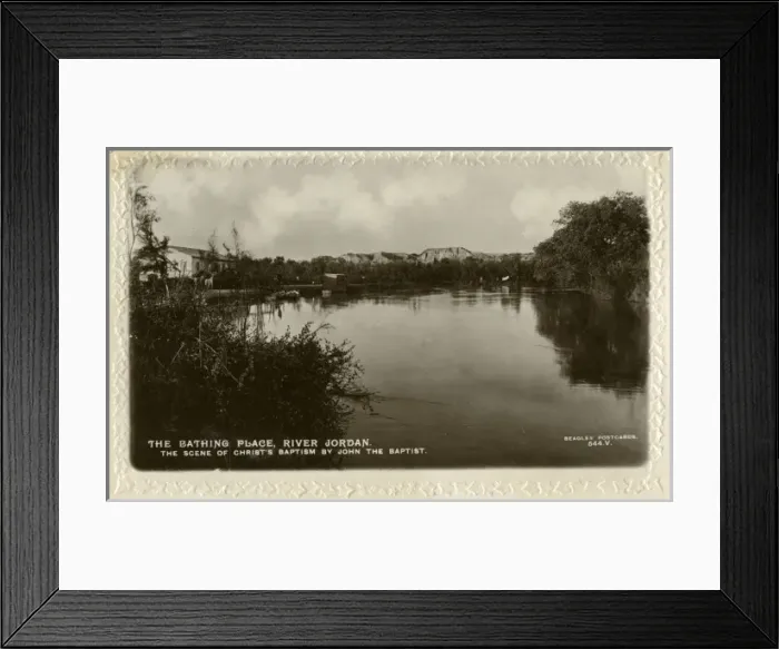 Framed Print : Scene on the River Jordan, Palestine Framed Print : Scene on the River Jordan, Palestine