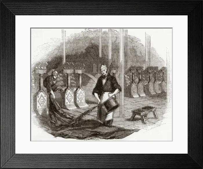 Framed Print : Fulling Stocks at Gotts Woollen Factory, Leeds, Yorkshire Framed Print : Fulling Stocks at Gotts Woollen Factory, Leeds, Yorkshire