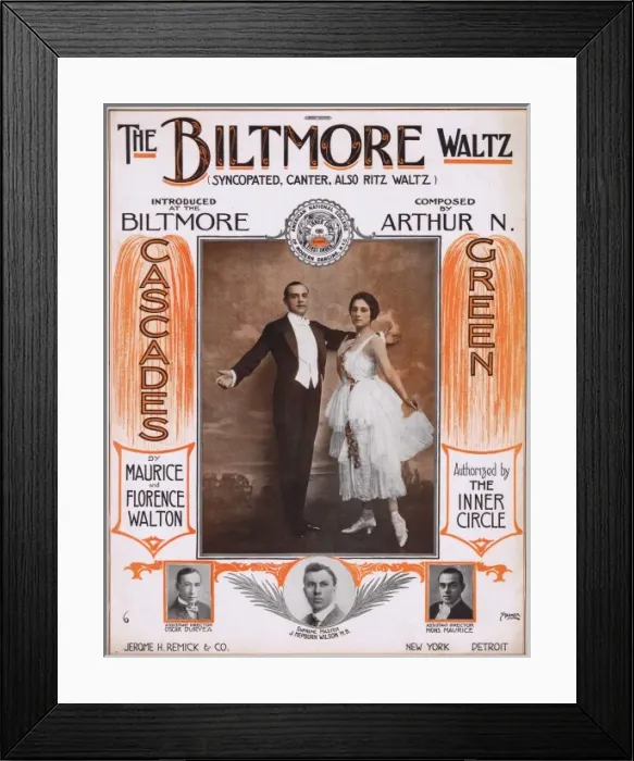 Framed Print : Sheet music for The Baltimore Waltz featuring Maurice and Fl Framed Print : Sheet music for The Baltimore Waltz featuring Maurice and Fl