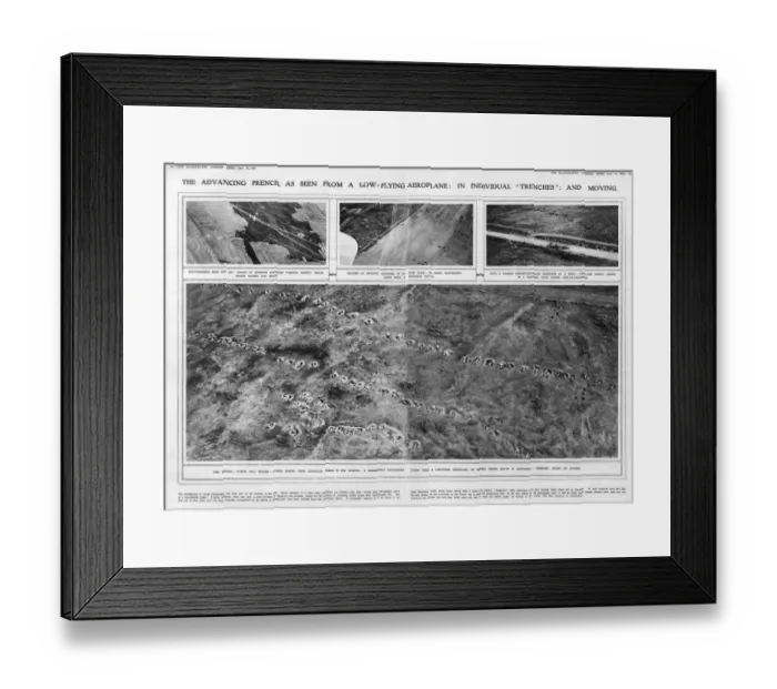 Framed Print : World War One photos from the air Framed Print : World War One photos from the air