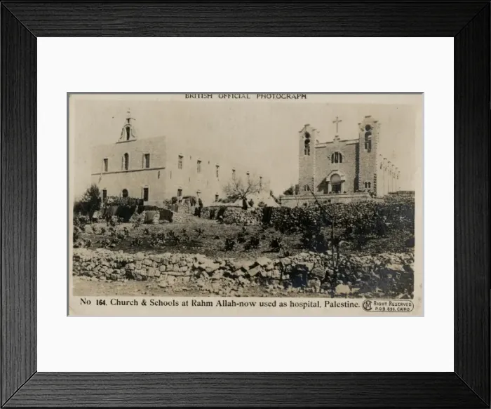 Framed Print : Church and schools at Ramallah, Palestine Framed Print : Church and schools at Ramallah, Palestine
