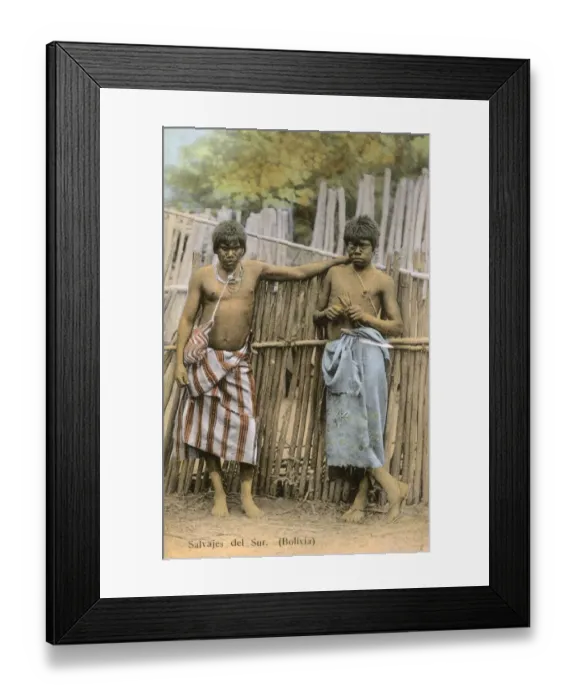 Framed Print : Wild Southern Bolivian Indians Framed Print : Wild Southern Bolivian Indians