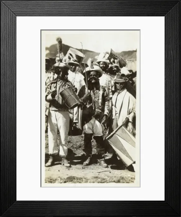 Framed Print : Bolivia - Traditional Drummers and Dancer Framed Print : Bolivia - Traditional Drummers and Dancer