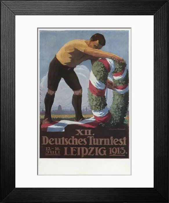 Framed Print : 12th Deutsches Turnfest at Leipzig Framed Print : 12th Deutsches Turnfest at Leipzig