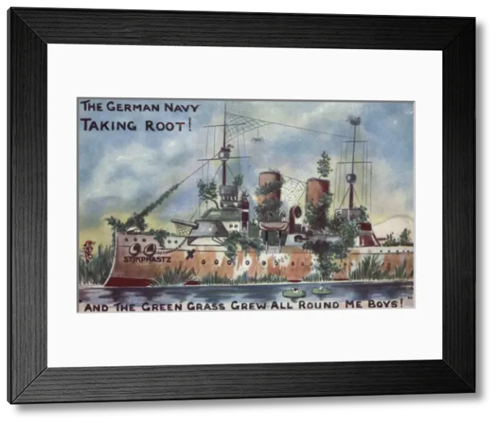 Framed Print : German Navy lampooned - World War One Framed Print : German Navy lampooned - World War One