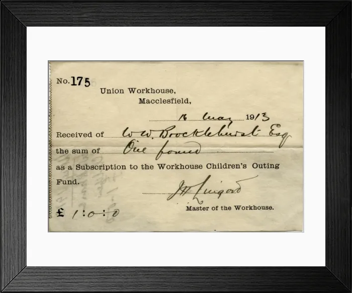 Framed Print : Macclesfield Workhouse Childrens Outing Fund - Subscription Framed Print : Macclesfield Workhouse Childrens Outing Fund - Subscription