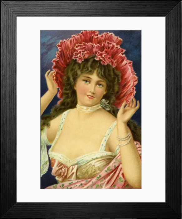 Framed Print : Edwardian lady Framed Print : Edwardian lady
