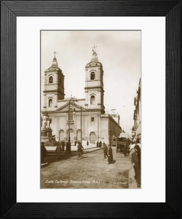 Framed Print : Calle Defensa, Buenos Aires, Argentina Framed Print : Calle Defensa, Buenos Aires, Argentina