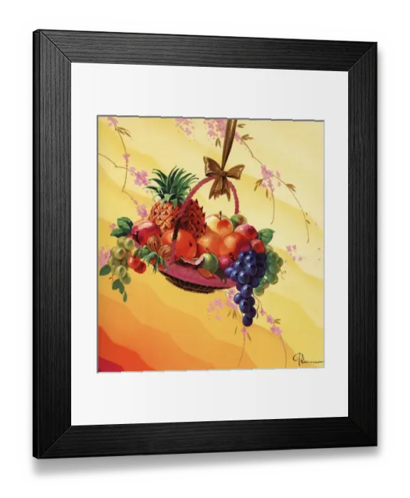 Framed Print : Basket of fruit Framed Print : Basket of fruit