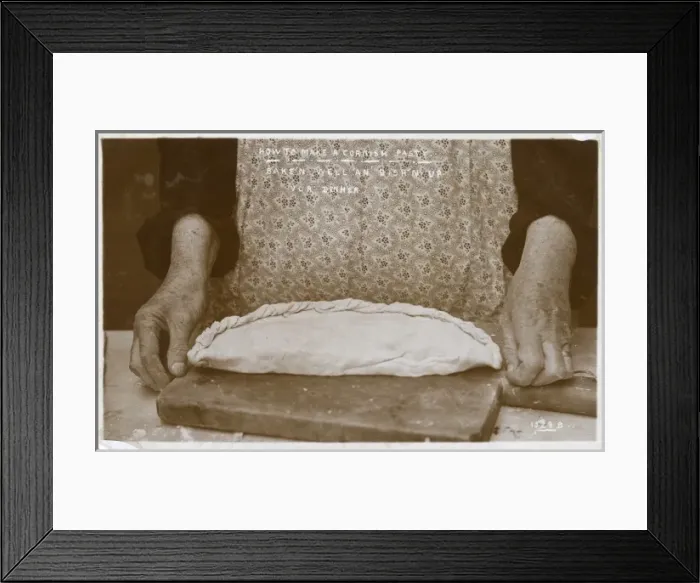 Framed Print : How to make a Cornish Pasty Framed Print : How to make a Cornish Pasty