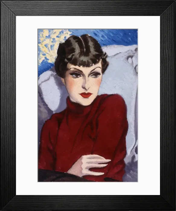 Framed Print : Portrait of a young woman by David Wright, 1930s Framed Print : Portrait of a young woman by David Wright, 1930s