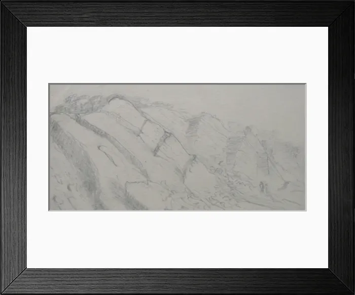 Framed Print : Sketch of Shucknall Quarries, Herefordshire Framed Print : Sketch of Shucknall Quarries, Herefordshire
