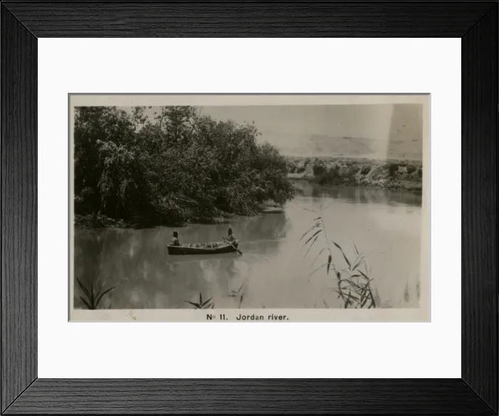 Framed Print : Boating on the River Jordan, Palestine Framed Print : Boating on the River Jordan, Palestine