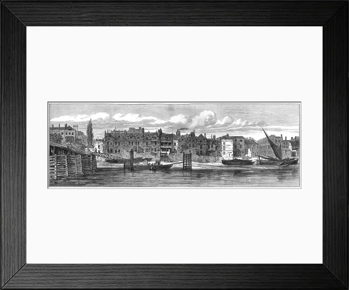 Framed Print : Old Chelsea riverside, London Framed Print : Old Chelsea riverside, London