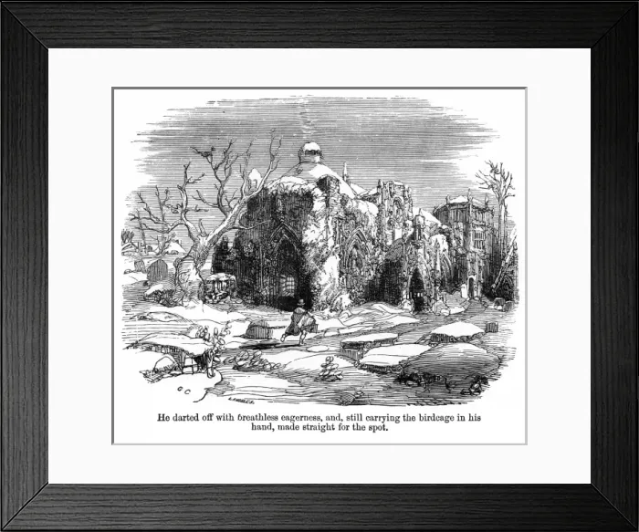 Framed Print : The Old Curiosity Shop, Kit darts off Framed Print : The Old Curiosity Shop, Kit darts off