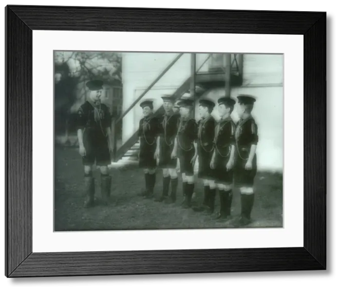 Framed Print : Sea Scouts, patrol inspection Framed Print : Sea Scouts, patrol inspection