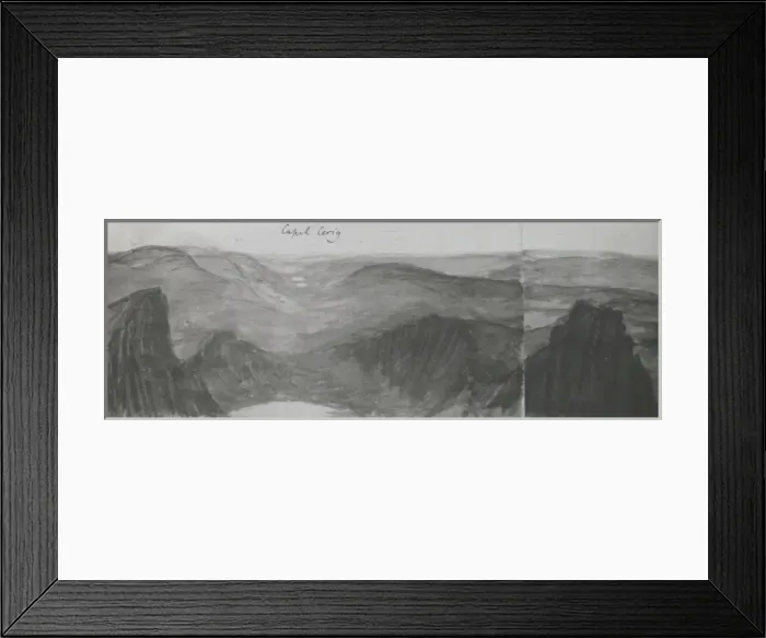 Framed Print : View from top of Snowdon, Wales Framed Print : View from top of Snowdon, Wales