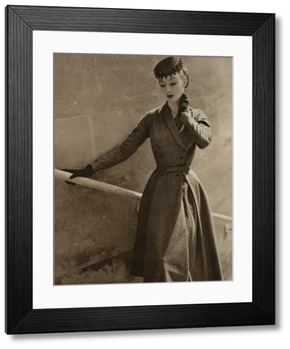 Framed Print : Double-breated coat Framed Print : Double-breated coat