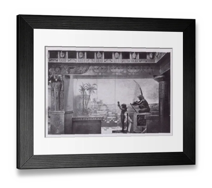 Framed Print : Isis bas relief in the Peacock Room of Murrays Restaurant Framed Print : Isis bas relief in the Peacock Room of Murrays Restaurant