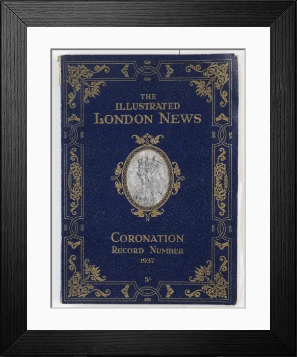 Framed Print : Front cover of ILN coronation number for George VI Framed Print : Front cover of ILN coronation number for George VI