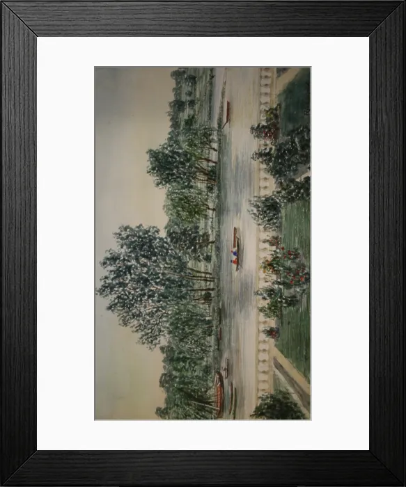 Framed Print : View of the River Thames at Richmond, Surrey Framed Print : View of the River Thames at Richmond, Surrey