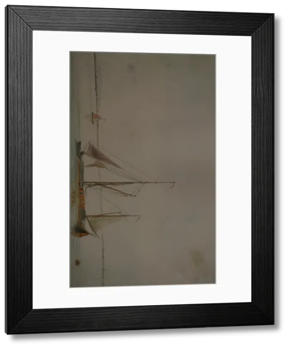 Framed Print : Galliot on the Lower Rhine, Germany or Holland Framed Print : Galliot on the Lower Rhine, Germany or Holland
