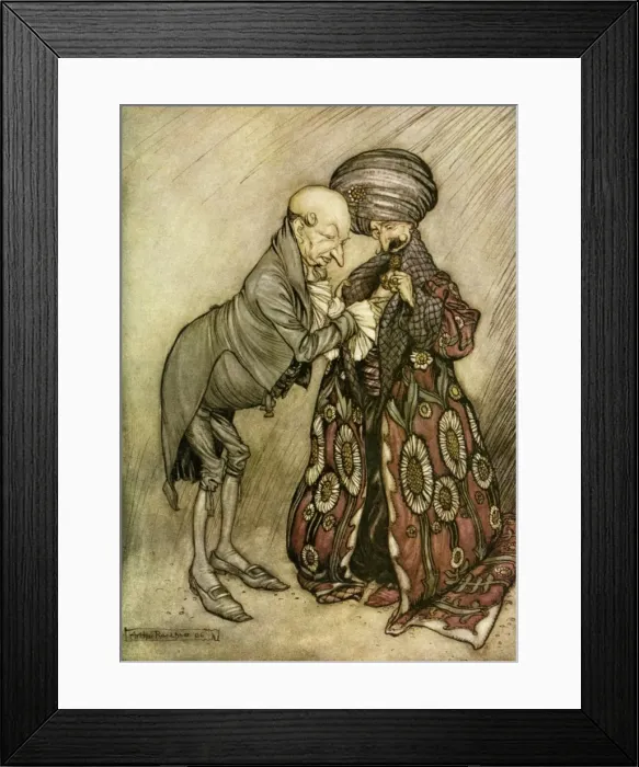 Framed Print : Rudy. Illustration from Peter Pan in Kensington Gardens. Artist: Arthur Rackham Date: 1922 Framed Print : Rudy. Illustration from Peter Pan in Kensington Gardens. Artist: Arthur Rackham Date: 1922