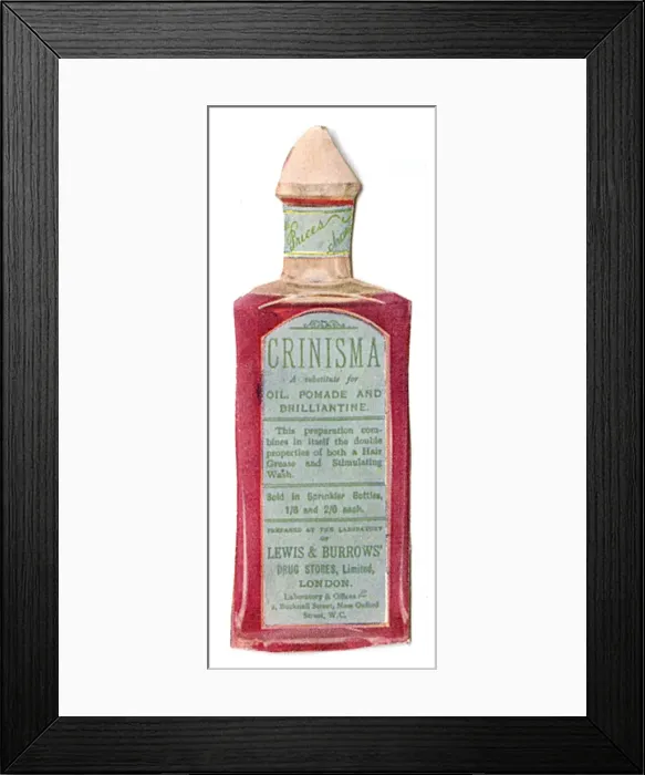 Framed Print : Crinisma hair preparation Framed Print : Crinisma hair preparation