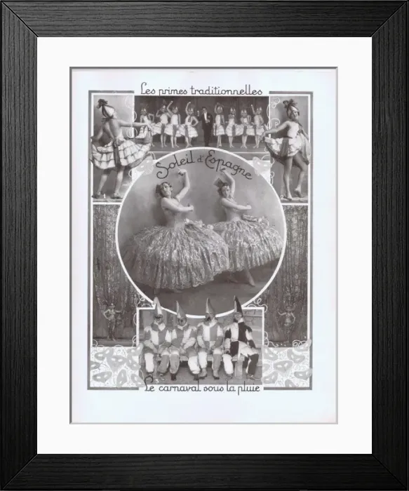 Framed Print : Various scenes from the revue Bonjour Paris at the Casino de Framed Print : Various scenes from the revue Bonjour Paris at the Casino de
