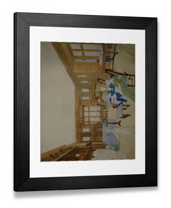 Framed Print : Drawing Room in A W T Greens House Framed Print : Drawing Room in A W T Greens House