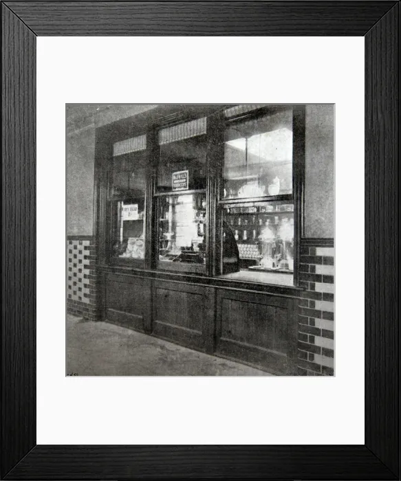 Framed Print : Rowton House Shop and Bar in Dining Room, Vauxhall Framed Print : Rowton House Shop and Bar in Dining Room, Vauxhall