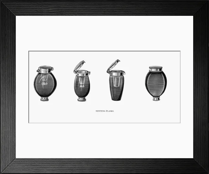 Framed Print : Spitting flasks Framed Print : Spitting flasks