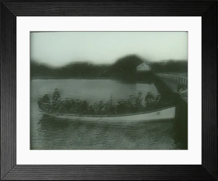Framed Print : Mercury Sea Scouts rowing an open cutter Framed Print : Mercury Sea Scouts rowing an open cutter