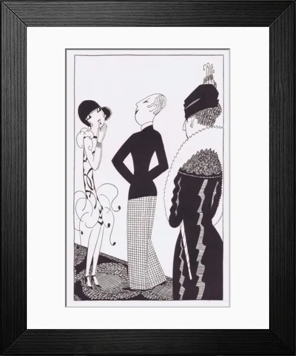 Framed Print : Art deco illustration by Fish, 1927 Framed Print : Art deco illustration by Fish, 1927