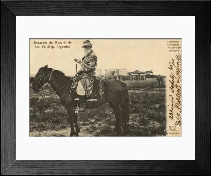 Framed Print : Gaucho on a stallion - Rosario, Argentina Framed Print : Gaucho on a stallion - Rosario, Argentina