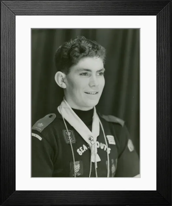 Framed Print : Senior Scout Troop Leader, London Framed Print : Senior Scout Troop Leader, London