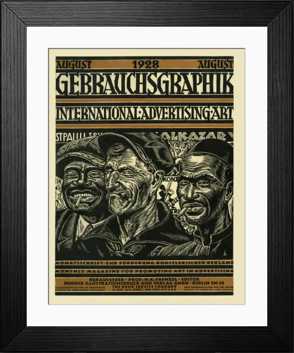 Framed Print : Gebrauchsgrafik cover Framed Print : Gebrauchsgrafik cover