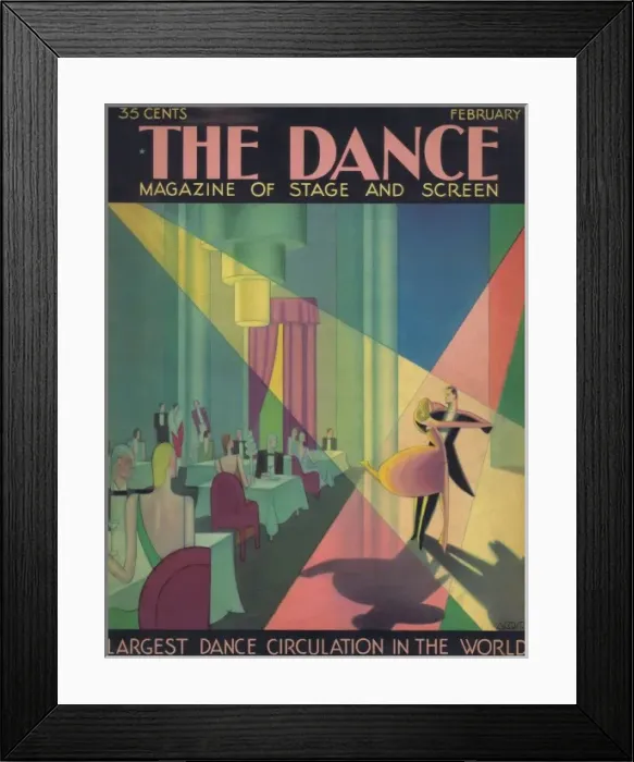 Framed Print : Cover of Dance Magazine, February 1931 Framed Print : Cover of Dance Magazine, February 1931